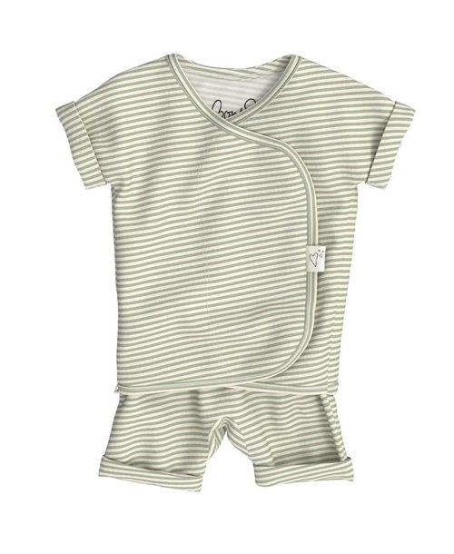 Bonsie Baby Baby Bonsie Skin to Skin, Romper - Mint twist