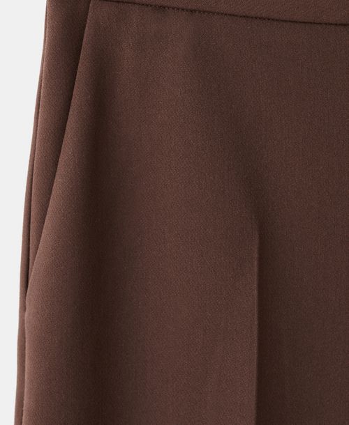Mango Women's High-Waist Straight Pants - Chocolate
