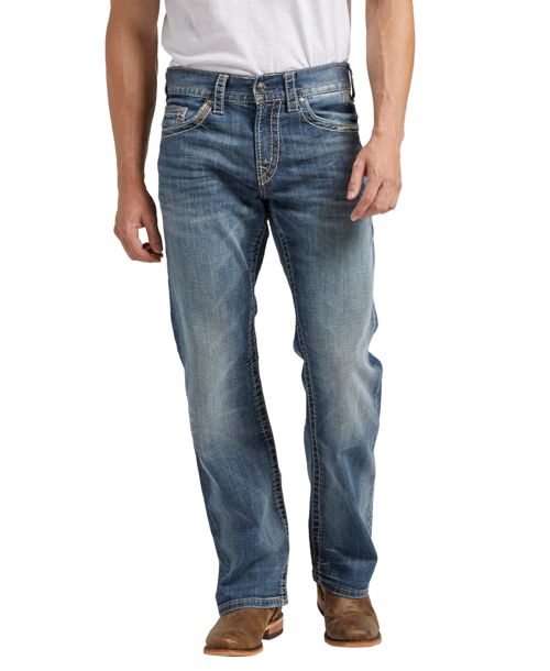 Silver Jeans Co. Men's Zac Relaxed Fit Straight Jeans - Light Wash