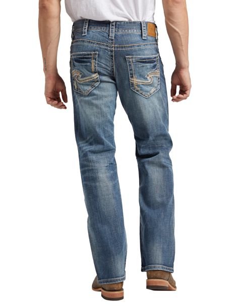 Silver Jeans Co. Men's Zac Relaxed Fit Straight Jeans - Light Wash