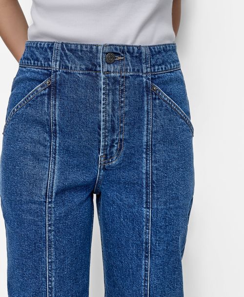 Dkny Jeans Women's High Rise Wide Leg Cargo Jeans - Moore