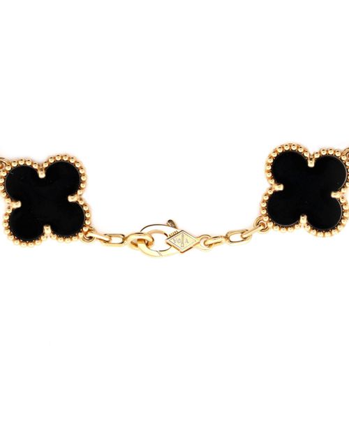 Pre-Owned Van Cleef & Arpels Vintage Alhambra 5 Motifs Bracelet - 18k yellow gold