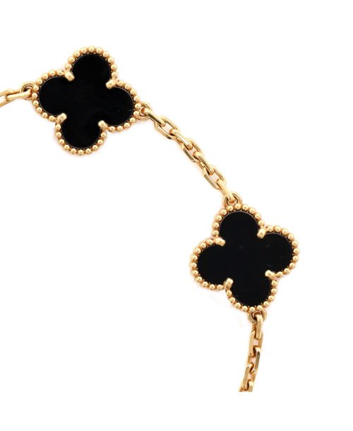 Pre-Owned Van Cleef & Arpels Vintage Alhambra 5 Motifs Bracelet - 18k yellow gold