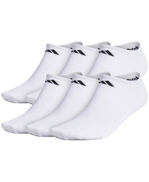 Adidas Men's 6 Pack Superlite No-Show Socks - White/ Black