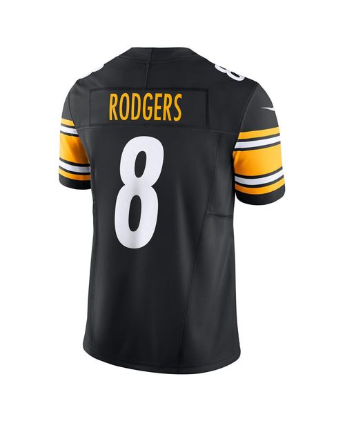 Nike Men's Aaron Rodgers Black Pittsburgh Steelers Team Vapor F.u.s.e. Limited Jersey - Black