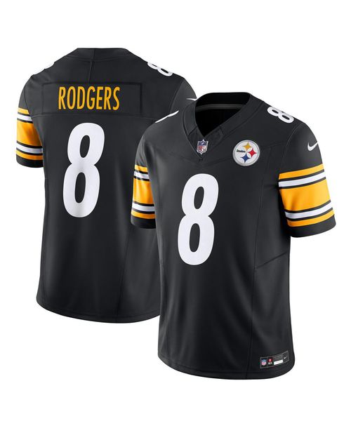 Nike Men's Aaron Rodgers Black Pittsburgh Steelers Team Vapor F.u.s.e. Limited Jersey - Black