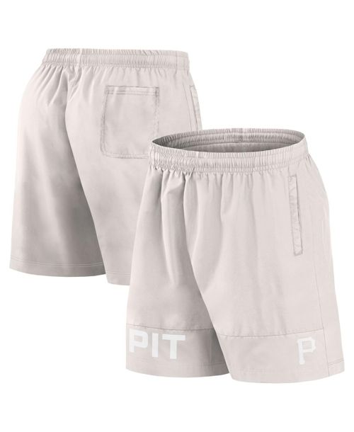 Fanatics Men's Cream Pittsburgh Pirates Elements Swim Shorts - Cream