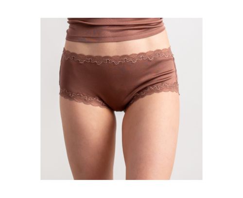 Uwila Warrior Soft Silk Lace Brief - Toffee