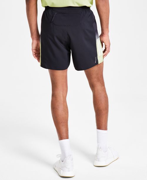 adidas Men's Own the Run Colorblocked Shorts - Black/Green