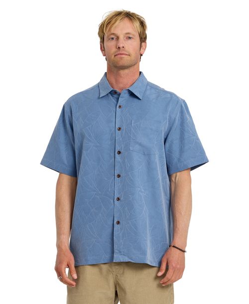 Quiksilver Waterman Men's Island Jungle Woven Shirt - Riviera