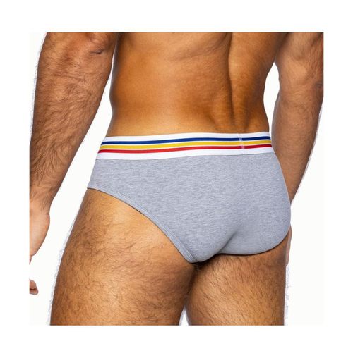Bike Athletic Men's Stretch Cotton Brief - Grey