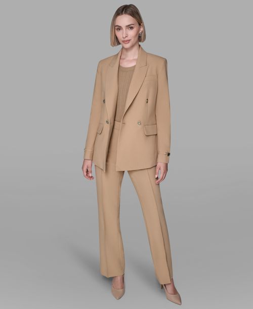 Karl Lagerfeld Paris Women's Long-Sleeve Double Breasted Blazer - Cartouche