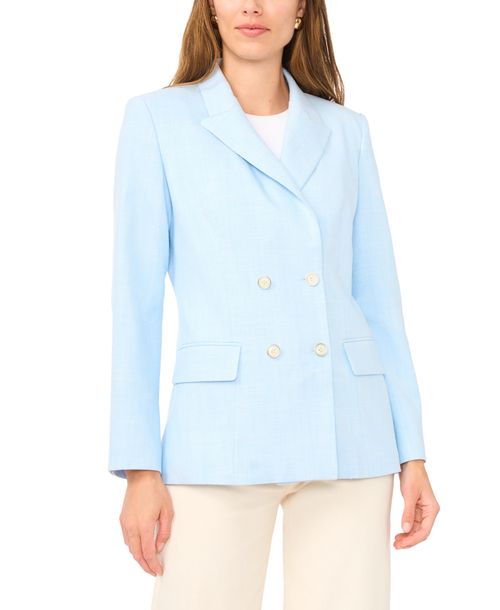 Vince Camuto Women's Collared Double Breasted Jacket - Sky