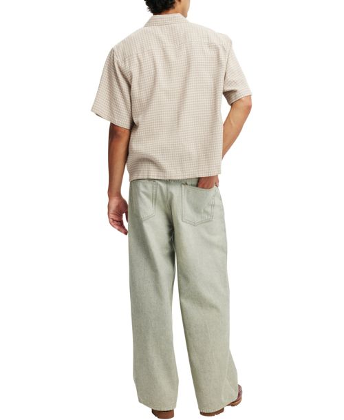 Cotton On Men's Super Baggy Reverse Jean - Backwards blue