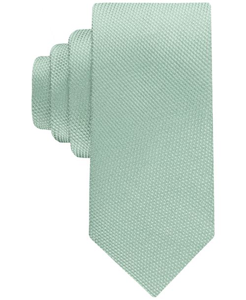 Calvin Klein Men's Coventry Solid Textured Tie - Sage Mint