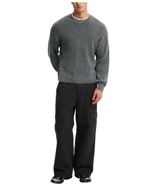 Cotton On Men's Axel Super Baggy Cargo Pants - Jet black