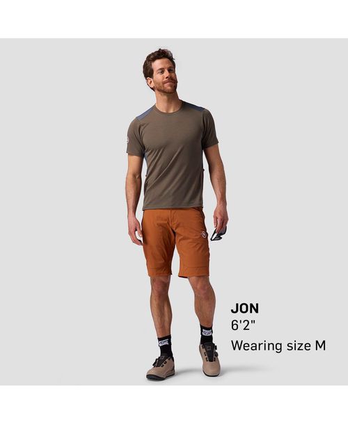 Backcountry Men's Backcountry Slickrock Drirelease Tech T-Shirt Mountain Bike Jerseys Short Sleeve - Kalamata