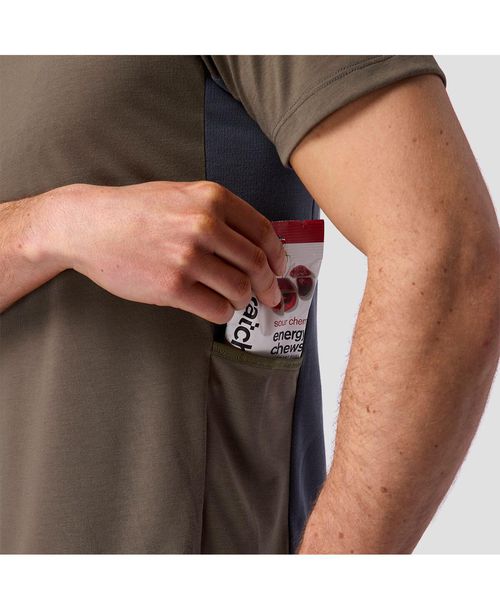 Backcountry Men's Backcountry Slickrock Drirelease Tech T-Shirt Mountain Bike Jerseys Short Sleeve - Kalamata