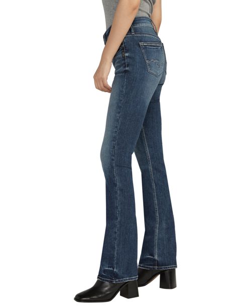 Silver Jeans Co. Women's Suki Mid Rise Slim Bootcut Jeans - Indigo