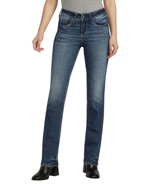 Silver Jeans Co. Women's Suki Mid Rise Slim Bootcut Jeans - Indigo