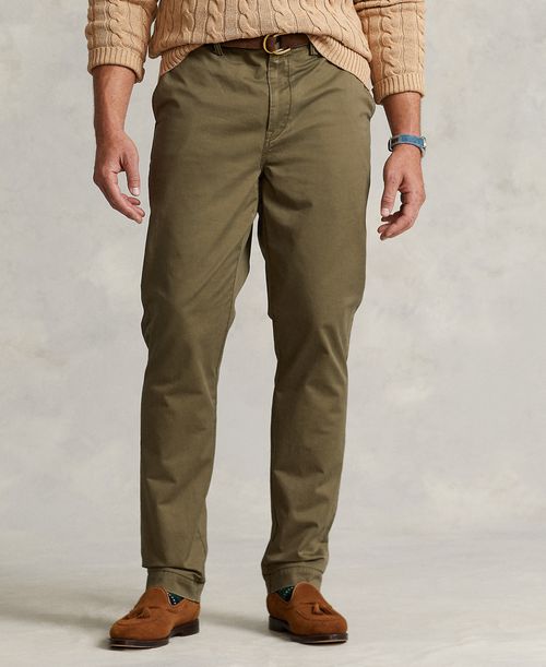 Polo Ralph Lauren Men's Big & Tall Stretch Straight Fit Chino - Defender Green