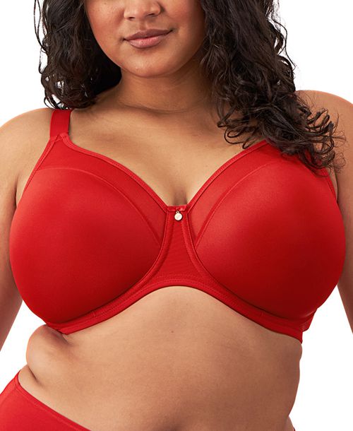 Elomi Plus Size Smooth Underwire Moulded Non Padded Bra EL4301 - Haute Red