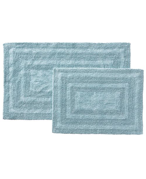 Eddie Bauer Logan Tufted Cotton 2-Pc. Bath Rug Set - Sea Blue