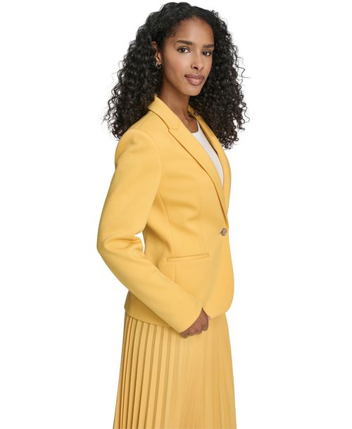 Tommy Hilfiger Women's One-Button Blazer - Deep Maize