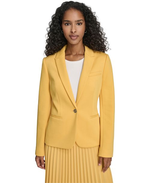 Tommy Hilfiger Women's One-Button Blazer - Deep Maize
