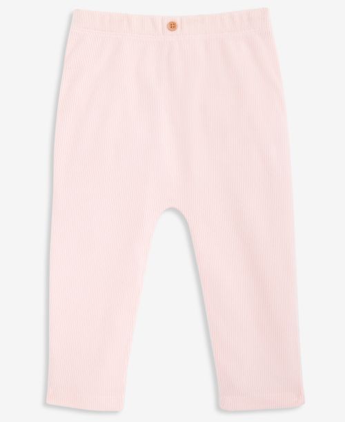 First Impressions Baby Brushed Rib Pants, Macy's Exclusive - Pink Polish