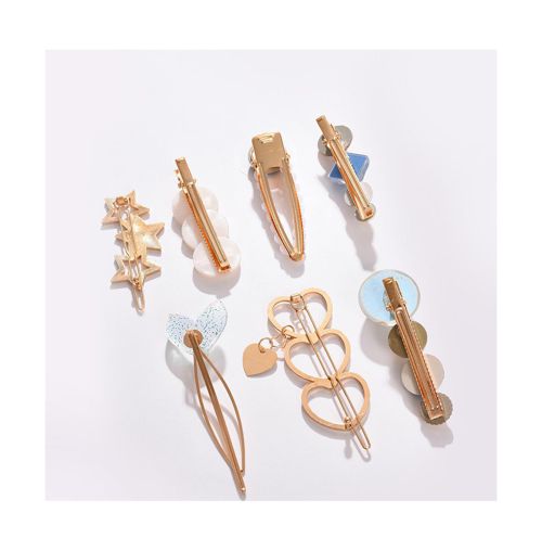 Sohi Women's Embellished Hairpin Set - Gold