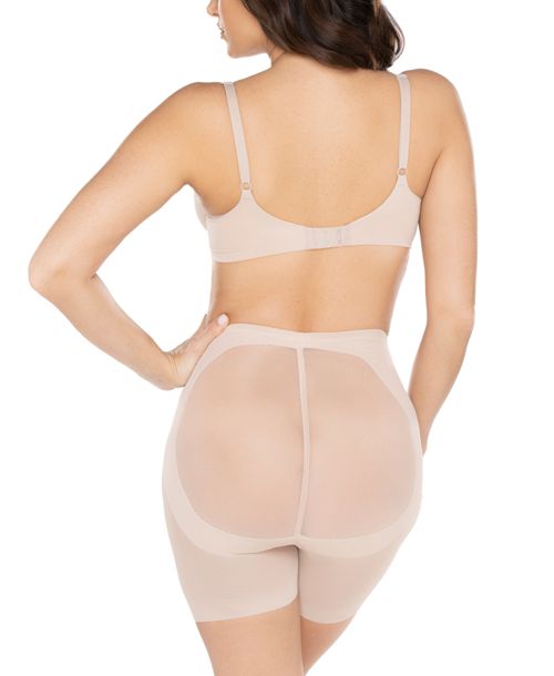 Miraclesuit Women's Sexy Sheer Extra Firm Rear Lift Boy Short 2776 - Warm Beige