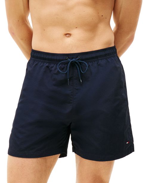 Tommy Hilfiger Men's Long Drawstring 7" Swim Trunks - Desert Sky