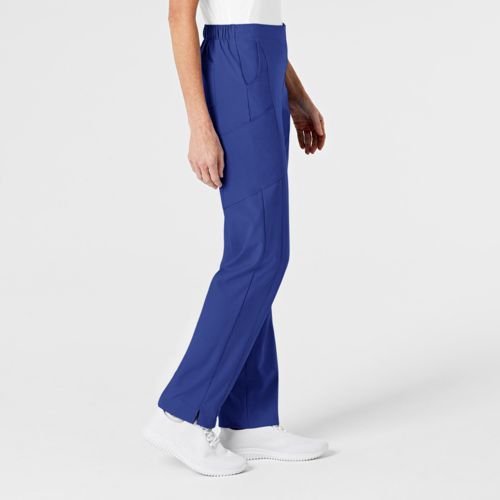 Wink Women's W123 Flat Front Cargo Scrub Pant - Galaxy blue