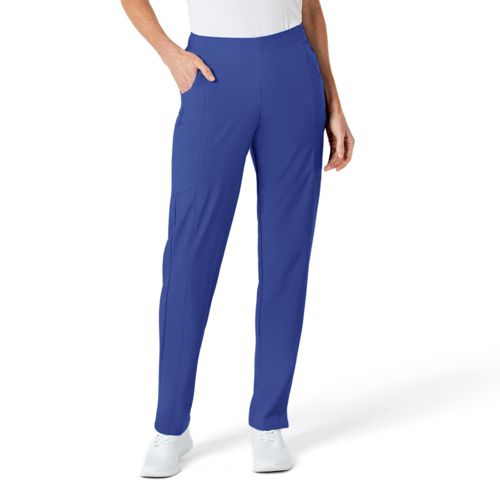 Wink Women's W123 Flat Front Cargo Scrub Pant - Galaxy blue