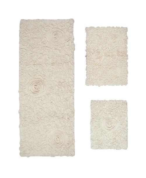 Home Weavers Modesto 3-Pc. Bath Rug Set - Natural