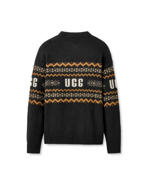 Ugg Women's Kaelan Long Sleeve Fair Isle Knit Sweater - Black Multi