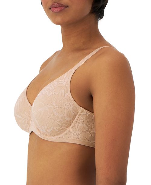 Bali Women's Breathe Lace Underwire Bra DF7590 - Almond