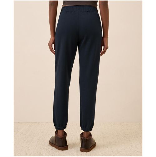 Pact Women's Organic Cotton Cloud Brushed Fleece Sweatpant - Midnight blue