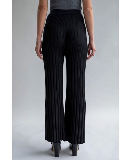 Sskein Women's Marcelle Pleated Knit Trousers - Black