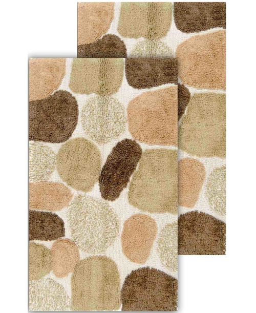 Chesapeake Pebbles 2-Pc. Bath Rug Set - Khaki