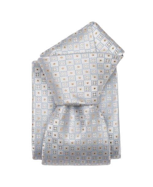 Elizabetta Men's Ravenna - Silk Jacquard Tie for Men - Pale blue