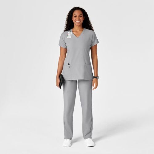 Wink Plus Size W123 Drawstring Scrub Pant - Grey
