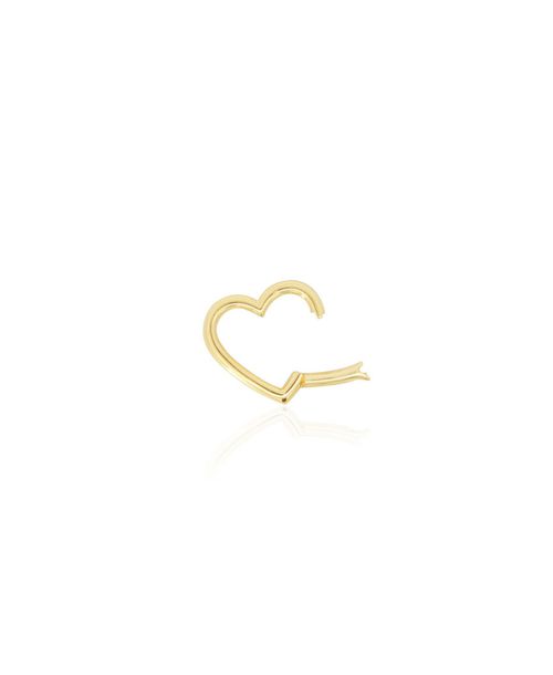 The Lovery Gold Heart Charm Holder 14K Gold - Gold