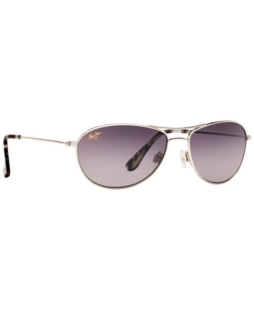 Maui Jim Baby Beach Polarized Sunglasses , 245 - Silver/Grey