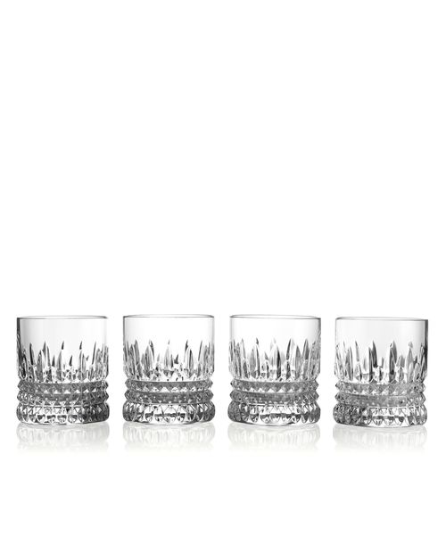 Waterford Connoisseur Lismore Diamond Straight Tumbler 6 oz, Set of 4 - Clear