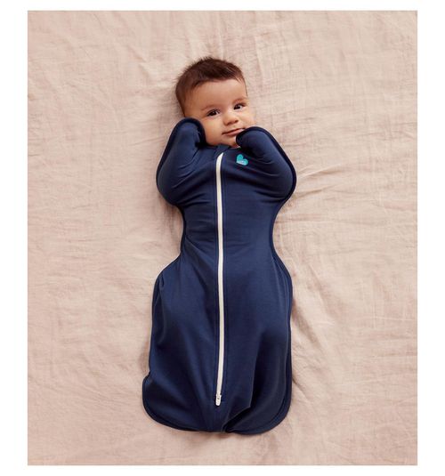 Love To Dream Swaddle Up Sleep Sack - Original 1.0 Tog - Twinkle Pink - Medium (13-19lbs) - Navy