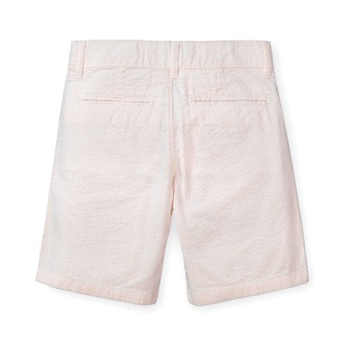 Hope & Henry Big Boys Cotton Seersucker Short - Classic Pink Seersucker