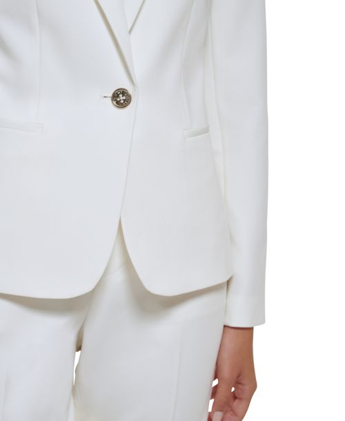 Tommy Hilfiger Women's One-Button Blazer - Ivory