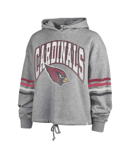 '47 Brand Women's Heather Gray Arizona Cardinals Upland Bennett Pullover Hoodie - Heather Gray